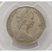 AUSTRALIA 1966 . TWENTY 20 CENTS COIN . VARIETY . WAVY 2